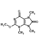 CAS#: 817631-42-8, 2-Methoxy-3,7,9-trimethyl-7,9-dihydro-3H-purine-6,8-dione