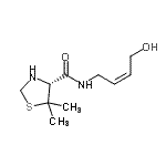 CAS#: 819083-87-9, (4R)-N-[(2Z)-4-Hydroxy-2-buten-1-yl]-5,5-dimethyl-1,3-thiazolidine-4-carboxamide