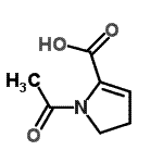 CAS#: 81929-30-8, 1-Acetyl-4,5-dihydro-1H-pyrrole-2-carboxylic acid