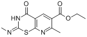 CAS#: 81960-07-8, 3,4-Dihydro-2-(Methyl Imino)-7-Methyl-4-Oxo-2H-Pyrido(3,2-E)(1,3)Thiazine-6-Carboxylic Acid Ethyl Ester
