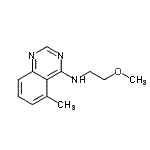 CAS#: 819793-33-4, N-(2-Methoxyethyl)-5-methyl-4-quinazolinamine