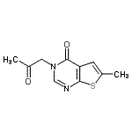CAS#: 819844-50-3, 6-Methyl-3-(2-oxopropyl)thieno[2,3-d]pyrimidin-4(3H)-one