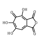 CAS#: 82-83-7, 4,6,7-Trihydroxy-1H-cyclohepta[c]furan-1,3,5-trione
