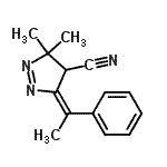 CAS#: 820245-91-8, (5E)-3,3-Dimethyl-5-(1-phenylethylidene)-4,5-dihydro-3H-pyrazole-4-carbonitrile