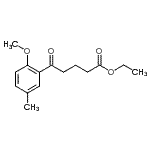 CAS#: 82054-02-2, Ethyl 5-(2-methoxy-5-methylphenyl)-5-oxopentanoate