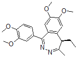 CAS#: 82059-50-5, (5R)-1-(3,4-Dimethoxyphenyl)-5-ethyl-7,8-dimethoxy-4-methyl-5H-2,3-benzodiazepine