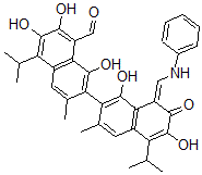 CAS 登录号：82085-03-8， 单苯胺基棉酚