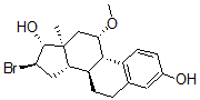 CAS#: 82123-98-6, 16 alpha-Bromo-11 beta-Methoxy-17 beta-Estradiol