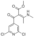 CAS 登录号：82140-55-4， 2-[(2,6-二氯-4-吡啶基)羰基]-3-(甲基氨基)丁-2-烯酸甲酯