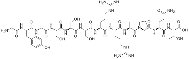 CAS 登录号：82177-09-1， H-甘氨酰-酪氨酰-甘氨酰-丝氨酰-丝氨酰-丝氨酰-精氨酰-精氨酰-丙氨酰-脯氨酰-谷氨酰胺酰-苏氨酸
