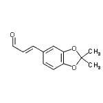 CAS 登录号：821775-38-6， (2E)-3-(2,2-二甲基-1,3-苯并二氧戊环-5-基)丙烯醛