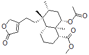 CAS#: 82225-47-6, (1R-(1alpha,4 Abeta,5beta,6alpha,8alpha,8Aalpha))-8-(Acetyloxy)-5-(2-(2,5-Dihydro-5-Oxo-3- Furanyl)Ethyl)Decahydro-5,6,8A-Trimethyl-1-Naphthalenecarboxylic Acid Methyl Ester