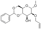 CAS 登录号：82228-09-9， 甲基 2-O-烯丙基-4,6-O-亚苄基-alpha-D-吡喃甘露糖苷