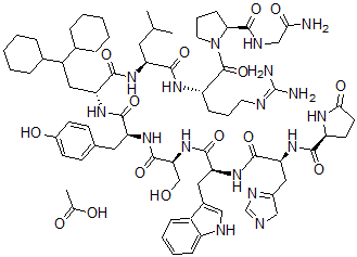 CAS#: 82318-05-6, (6-(3-(Dicyclohexylmethyl)-D-alanine))-LHRH acetate