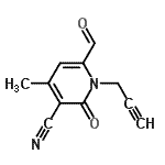CAS#: 823235-06-9, 6-Formyl-4-methyl-2-oxo-1-(2-propyn-1-yl)-1,2-dihydro-3-pyridinecarbonitrile