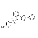 CAS#: 82357-36-6, 4-Methyl-N-[2-(5-phenyl-1,3,4-oxadiazol-2-yl)phenyl]benzenesulfonamide