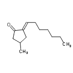 CAS 登录号：823785-43-9， (2E)-2-庚亚基-4-甲基环戊酮
