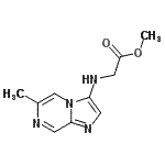 CAS 登录号：823806-72-0， 甲基N-(6-甲基咪唑并[1,2-a]吡嗪-3-基)甘氨酸酯