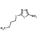 CAS#: 82381-77-9, 5-[(2-Methoxyethyl)sulfanyl]-1,3,4-thiadiazol-2-amine