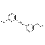 CAS#: 824389-37-9, 2-[(5-Methoxy-3-pyridinyl)ethynyl]-6-methylpyridine