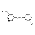 CAS#: 824389-39-1, {5-[(6-Methyl-2-pyridinyl)ethynyl]-3-pyridinyl}methanol
