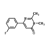 CAS 登录号：824391-15-3， 6-(3-氟苯基)-2,3-二甲基-4(3H)-嘧啶酮
