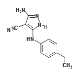 CAS#: 824397-72-0, 3-Amino-5-[(4-ethylphenyl)amino]-1H-pyrazole-4-carbonitrile