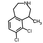CAS#: 824430-72-0, 8,9-Dichloro-1-methyl-2,3,4,5-tetrahydro-1H-3-benzazepine