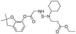 CAS#: 82560-67-6, Ethyl 3-[Cyclohexyl-[(2,2-Dimethyl-3H-Benzofuran-7-Yl)Oxycarbonyl-Methyl-Amino]Sulfanyl-Amino]Propanoate