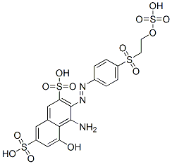 CAS#: 82572-37-0, 4-Amino-5-Hydroxy-3-[[4-[[2-(Sulphooxy)Ethyl]Sulphonyl]Phenyl]Azo]Naphthalene-2,7-Disulphonic Acid