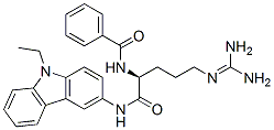 CAS#: 82576-33-8, N-[(1S)-4-(Diaminomethylideneamino)-1-[(9-Ethylcarbazol-3-Yl)Carbamoyl ]Butyl]Benzamide