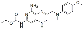 CAS#: 82585-90-8, Ethyl N-[5-amino-3-[[(4-methoxyphenyl)-methylamino]methyl]-1,2-dihydropyrido[4,5-b]pyrazin-7-yl]carbamate