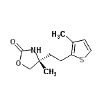 CAS#: 827344-09-2, (4R)-4-Methyl-4-[2-(3-methyl-2-thienyl)ethyl]-1,3-oxazolidin-2-one