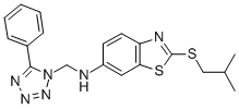 CAS#: 82746-83-6, 2-((2-Methylpropyl)Thio)-N-((5-Phenyl-1H-Tetrazol-1-Yl)Methyl)-6-Benzothiazolamine