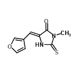 CAS#: 827588-66-9, (5Z)-5-(3-Furylmethylene)-3-methyl-2-thioxo-4-imidazolidinone
