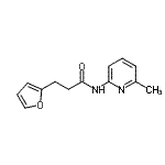CAS#: 827598-78-7, 3-(2-Furyl)-N-(6-methyl-2-pyridinyl)propanamide