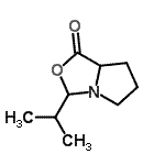 CAS 登录号：827624-06-6， 3-异丙基四氢-1H-吡咯并[1,2-c][1,3]恶唑-1-酮