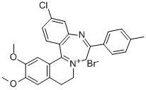 CAS#: 82808-81-9, 9,10-Dihydro-3-Chloro-12,1 3-Dimethoxy-6-(p-Tolyl)-7H-Isoquino(2,1-D)(1,4)Benzodiazepin-8-Ium Bromide