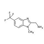 CAS 登录号：828241-99-2， 1-[1-甲基-5-(三氟甲基)-1H-苯并咪唑-2-基]甲胺