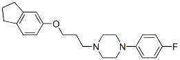CAS 登录号：82859-89-0， 5-(3-(4-(4-氟苯基)-1-哌嗪基)丙氧基)茚满