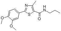 CAS#: 82875-40-9, 2-(3,4-Dimethoxyphenyl)-4-Methyl-N-Propyl-5-Thiazolecarboxamide