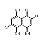 CAS#: 828934-34-5, 2,6-Dichloro-5,8-dihydroxy-4-imino-1(4H)-naphthalenone