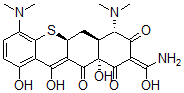 CAS#: 82925-85-7, (5aS,6aS,7S,9Z,10aR)-9-(Amino-Hydroxymethylidene)-4,7-Bis(Dimethylamino)-1,10a,12-Trihydroxy-5a,6,6a,7-Tetrahydrobenzo[b]Thioxanthene-8,10,11-Trione
