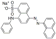 CAS 登录号:83006-58-0, 5-(1-萘基偶氮)-8-(苯基氨基)萘磺酸钠