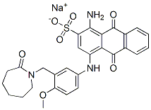 CAS#: 83027-43-4, Sodium 1-Amino-4-[[3-[(Hexahydro-2-Oxo-1H-Azepin-1-Yl)Methyl]-4-Methoxyphenyl]Amino]-9,10-Dihydro-9,10-Dioxoanthracene-2-Sulphonate