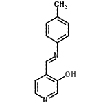 CAS 登录号：830317-02-7， 4-{(E)-[(4-甲基苯基)亚氨基]甲基}-3-吡啶醇