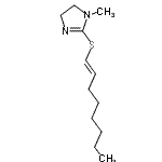 CAS#: 830321-06-7, 1-Methyl-2-[(1E)-1-octen-1-ylsulfanyl]-4,5-dihydro-1H-imidazole