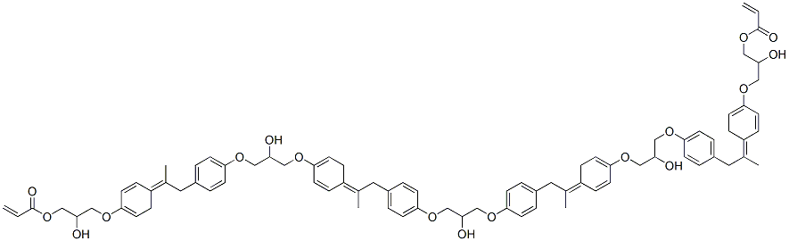CAS#: 83045-01-6, 2-Propenoic Acid (2-Hydroxy-1,3-Propanediyl)Bis[Oxy-4,1-Phenylene(1-Methylethylidene)-4,1-Phenyleneoxy(2-Hydroxy-3,1-Propanediyl)Oxy-4,1-Phenylene(1-Methylethylidene)-4,1-Phenyleneoxy(2-Hydroxy-3,1-Propanediyl)]Ester