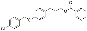 CAS#: 83123-62-0, 3-[4-[(4-Chlorophenyl)Methoxy]Phenyl]Propyl Pyridine-3-Carboxylate