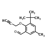 CAS#: 831239-77-1, 5-Methyl-3-(2-methyl-2-propanyl)-2-(2-propyn-1-yloxy)benzaldehyde